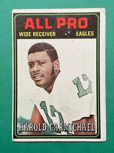 Harold Carmichael 1974 Topps Rookie Football Card #121 – Philadelphia Eagles - Picture 1 of 2