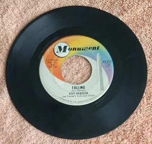 Roy Orbison...."Falling & Distant Drums" 45 RPM 7" Vinyl Record - Imagen 1 de 2