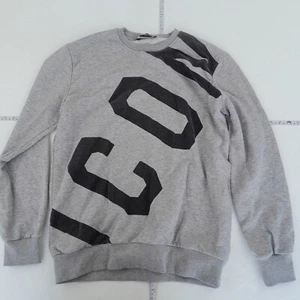 DSQUARED2 Sweatshirt XXL Grau Herren Langarm Rundhals Grafikdruck ICON - Bild 1 von 10