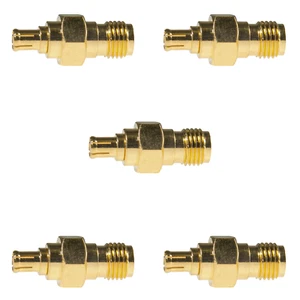 5pc Male MCX-Female SMA Adapter, Gold Plated, For RTL-SDR RTL2832U R820T2 50Ω US - Picture 1 of 5