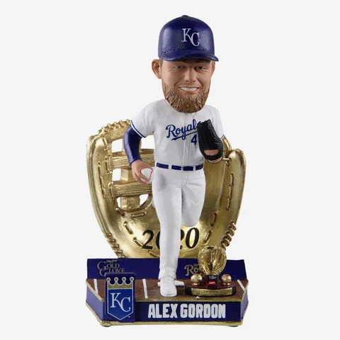 ALEX GORDON KANSAS CITY ROYALS 2020 GOLD GLOVE BOBBLEHEAD FoCo NEW IN STOCK Cover
