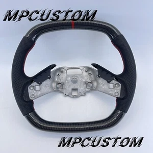 Carbon Fiber Steering Wheel fit For Chevrolet Corvette C8 2020 2021 2022 23-2025 - Picture 1 of 6