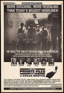 THE PRIVATE FILES OF J. EDGAR HOOVER__Original 1978 Trade AD_Poster__LARRY COHEN - Bild 1 von 1