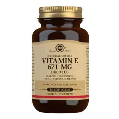 Solgar Vitamin E 671mg (1000 IU) 50 Softgels - image 1 of 3