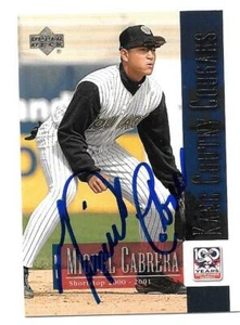 MIGUEL CABRERA SIGNED 2001 UPPER DECK MINORS CENTENNIAL TIGERS ROOKIE AUTO IP - Picture 1 of 1