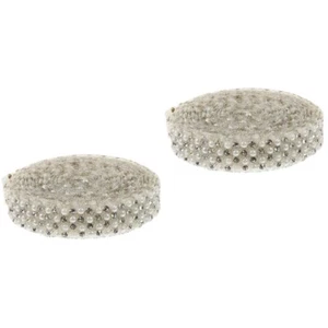 2 Rolls Strasskautierkette Braut Selbstklebende Perlenbänder Perlenhochzeit - Bild 1 von 12