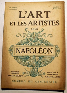 NAPOLEON/L ART ET LES ARTISTES SOUS../REVUE/N° SPECIAL/1921 - Imagen 1 de 1