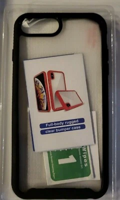 Leyi iPhone 8 Plus, 6s Plus Funda Negra/Transparente Cuerpo Completo Resistente Transparente Estuche Antigolpes Foto 1 de 4