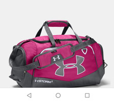 pink under armour duffle bag