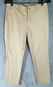 Lauren Ralph Lauren Chino Pants Womens 4 Khaki Beige Trouser - Picture 1 of 7