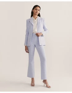 NWT Saba 'Candice' Light Blue Tweed Pants - AU 6, US 2 - Picture 1 of 11