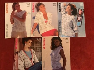 Patons Original 1980's Cotton Splash Summer Knitting Patterns 603.1.6 - Picture 1 of 16