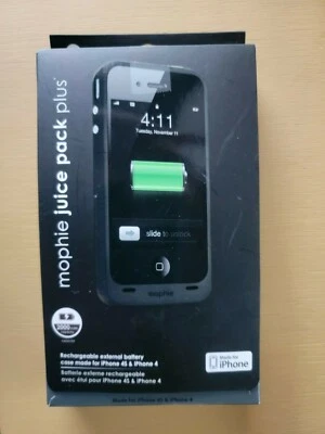 Funda Batería Externa Recargable Mophie Juice Pack Plus Hecha para iPhone 4S y  Foto 1 de 4