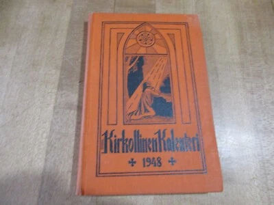1948 Kirkollinen Kalenteri Finnish Calendar Hardcover Book Hancock Michigan (r)  - Image 1 of 4