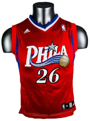 KYLE KORVER PHILADELPHIA 76ERS VINTAGE ADIDAS JERSEY YOUTH MEDIUM - Image 1 of 4