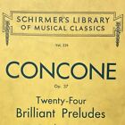 Vintage 1939 Joseph Concone Twenty-Four Preludes Sheet Music Schirmer's Library