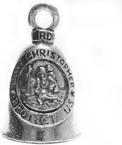 Saint Christopher GUARDIAN BELL FITS ANY HARLEY-DAVIDSON MOTORCYCLE - Bild 1 von 5