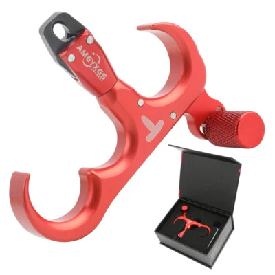 Archery Bow Release Aids 3 Finger Thumb Trigger 360° Compound Hunting Grip RH LH - Image 1 of 4