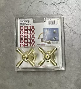 1 par de manijas de grifo cruzadas estilo Delta Neo de latón pulido RP15081PB - Imagen 1 de 1