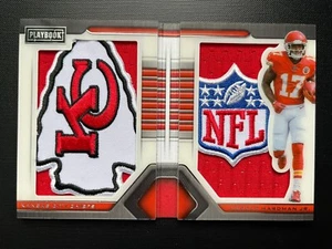 2019 Mecole Hardman Custom Art Card Logo Patch RC Card Chiefs NFL Logo Sick ๐ฅ - Picture 1 of 7