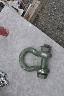 WHS 21 TON MIL SURPLUS SHACKLE BOLT AND COTTER PIN USA MADE