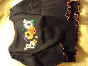 New Infant/Toddler Halloween "Boo" L/S Shirt Black Size 6/9 Months - Picture 1 of 2