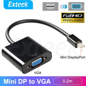 Mini DisplayPort to VGA Cable Adapter Display Port Converter For MacBook Pro Air - Picture 1 of 7