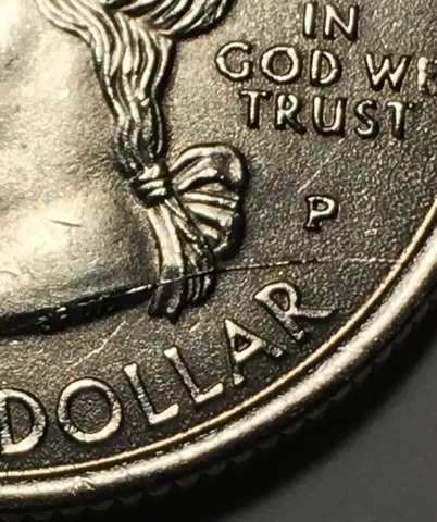 "DIE CRACKS/ BREAK BOTH SIDES” 1999 P Georgia State Quarter.  Unique!! Cover
