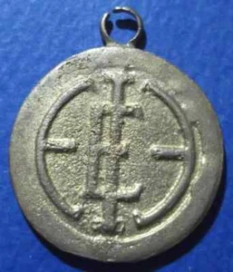 GREECE GREEK JEWELRY HAPPY NEW YEAR GOOD LUCK PENDANT NATIONAL BANK OF GREECE !! - Picture 1 of 2