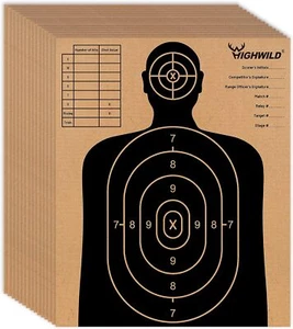 Paper Shooting Targets Cardboard Targets for Shooting Torso Paper Targets - Picture 1 of 6