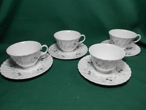 Royal Doulton 4 Coffee Cups and Saucers Millefleur - Picture 1 of 11
