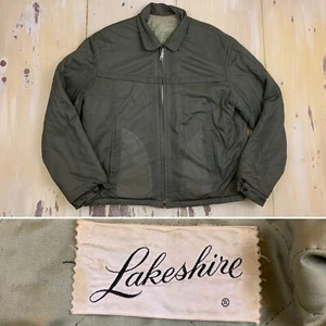 LAKESHIRE - Chaqueta De Colección Verde Oliva Acolchada Cremallera Patín Ropa de Trabajo, Para Hombre GRANDE - Imagen 1 de 12