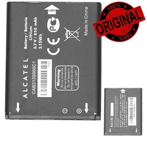 ALCATEL BATTERIA ORIGINALE BY42 CAB3120000C1 PER OT-536 OT-595 OT-602 OT-710 - Foto 1 di 3