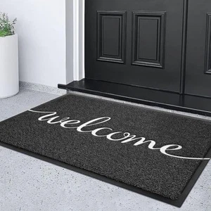 KILOCOCO Welcome Mat Door Mat Outdoor Doormat Durable Non-Slip Front Door Mat - Picture 1 of 32