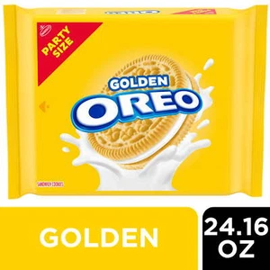 OREO Golden Sandwich Cookies, Party Size, 24.16 oz - Picture 1 of 15