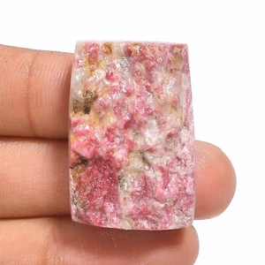 72.00 Cts Genuine Thulite Gemstone Radiant Druzy 31X21X9 mm - Picture 1 of 6