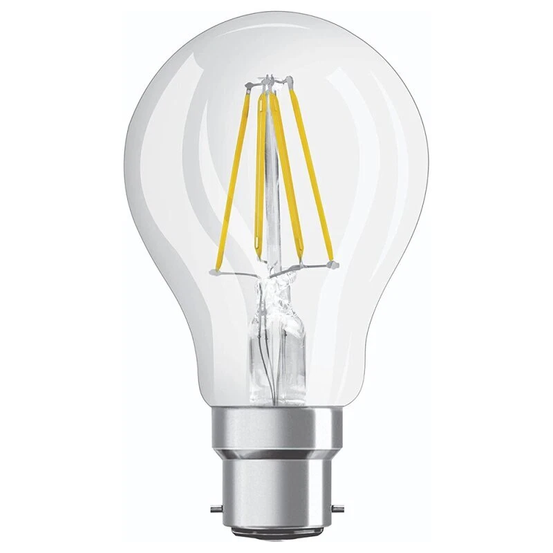 Osram LED Filament GLS 4W = 40W BC/B22d Clear Warm White 2700K (non-dim) - Image 1 of 1