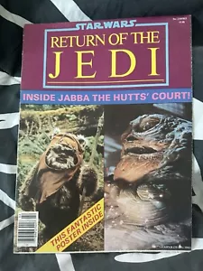 Star Wars Return Of The Jedi Inside Jabba The Hutts' Court W/ Poster 1983 Rare - Picture 1 of 4