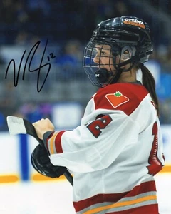 VICTORIA BACH SIGNED OTTAWA CHARGE PWHL WOMEN'S HOCKEY 8X10 PHOTO PROOF - Picture 1 of 2