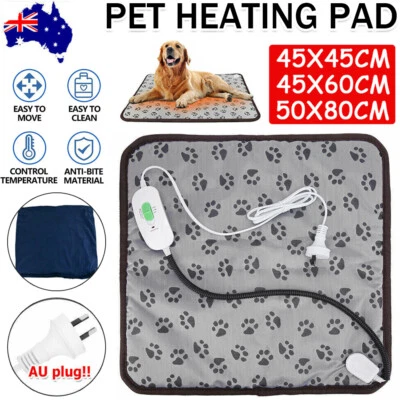 NEW Pet Electric Heat Pad Heated Heating Heater Mat Blanket Bed Dog Cat Bunny AU - image 1 of 4