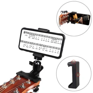 Microphone guitar holder phone holder smartphone guitar head attachment clip - Picture 1 of 4