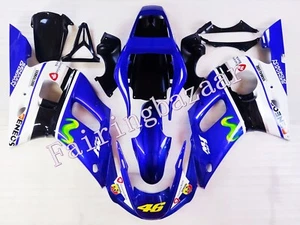 Fit for YZF 1998-2002 R6 Black Blue White ABS Injection Bodywork Fairing Kit - Picture 1 of 7