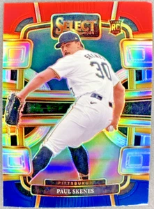 Tarjeta de novato Prizm Paul Skenes (RC) 2024 Panini Select de béisbol roja/blanca/azul - Imagen 1 de 2