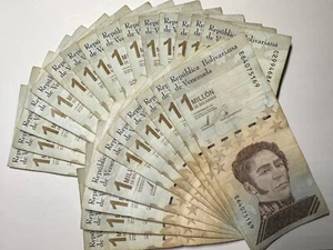 VENEZUELA 1 MILLION x 25 pcs 2020 25000000 BOLIVARES CURRENCY USED UV TESTED - Picture 1 of 1
