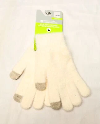Guantes para mujer Mountain Warehouse suaves pestañas pantalla táctil LV5 crema talla única Foto 1 de 4