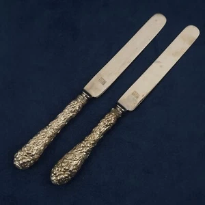 Schofield Baltimore Rose Sterling Silver Dinner Knife Pair - Free Shipping USA - Picture 1 of 9