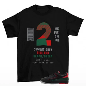 Sneaker Label Shirt passend zu Jordan 2 Retro Low Christmas DV9956-006 - Bild 1 von 2