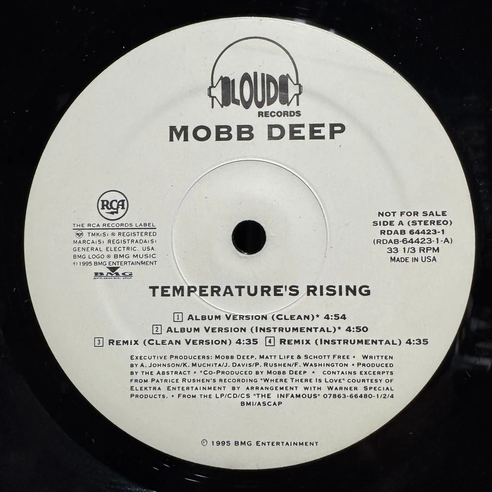 MOBB DEEP - TEMPERATURE'S RISING / REMIX / STILL SHININ' (12")  1995!!!  RARE!!! - Image 1 of 2