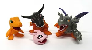 Bandai Digimon 1,5" H-T Koromon Agumon Greymon Metalgreymon Mini 2000 - Imagen 1 de 2
