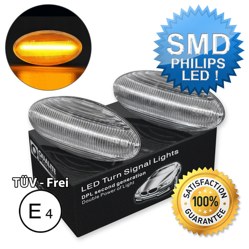 2x OEM SEITENBLINKER LED BLINKER WEIß CLEAR CITROEN BERLINGO C1 C2 C3 C5 SCUDO - Bild 1 von 1